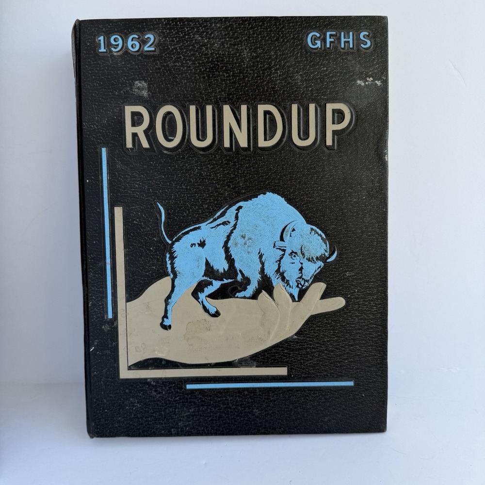 VTG Great Falls Montana The Roundup‎ High school Yearbook 1962 Signed